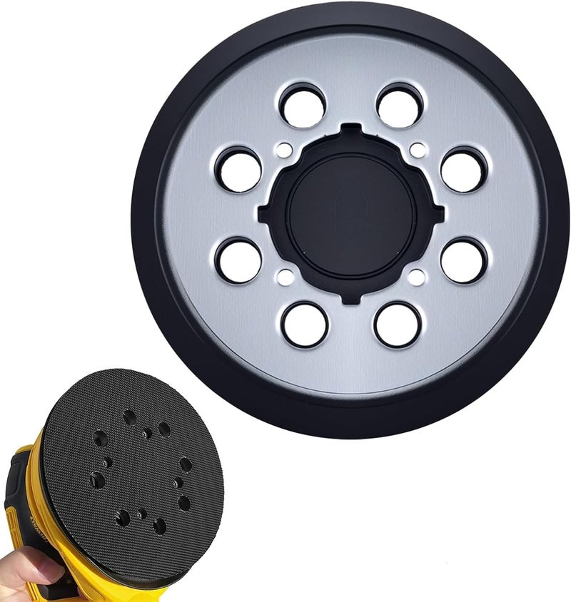 IPELY 1 Pack Sander Replacement Pad for Dewalt, 5-Inch 8 Holes Hook and Loop Aluminum Alloy Orbital Sander Replacement Pad for DWE6421/6421K, DWE6423/6423K, DCW210B, DWE64233, N329079 - Image 1